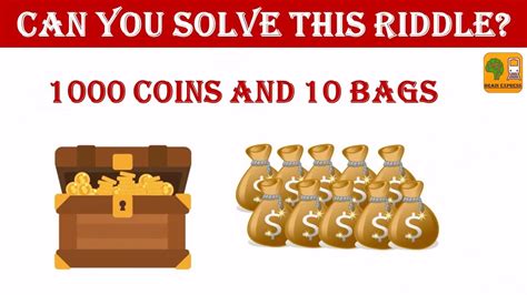 10 bags of coins riddle 1 bag is fake|bag of coins puzzle answers.